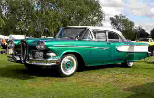 1958 Green white Ford Edsel now a collector car