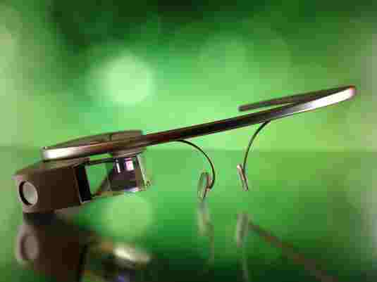 Close up image of Google Glass